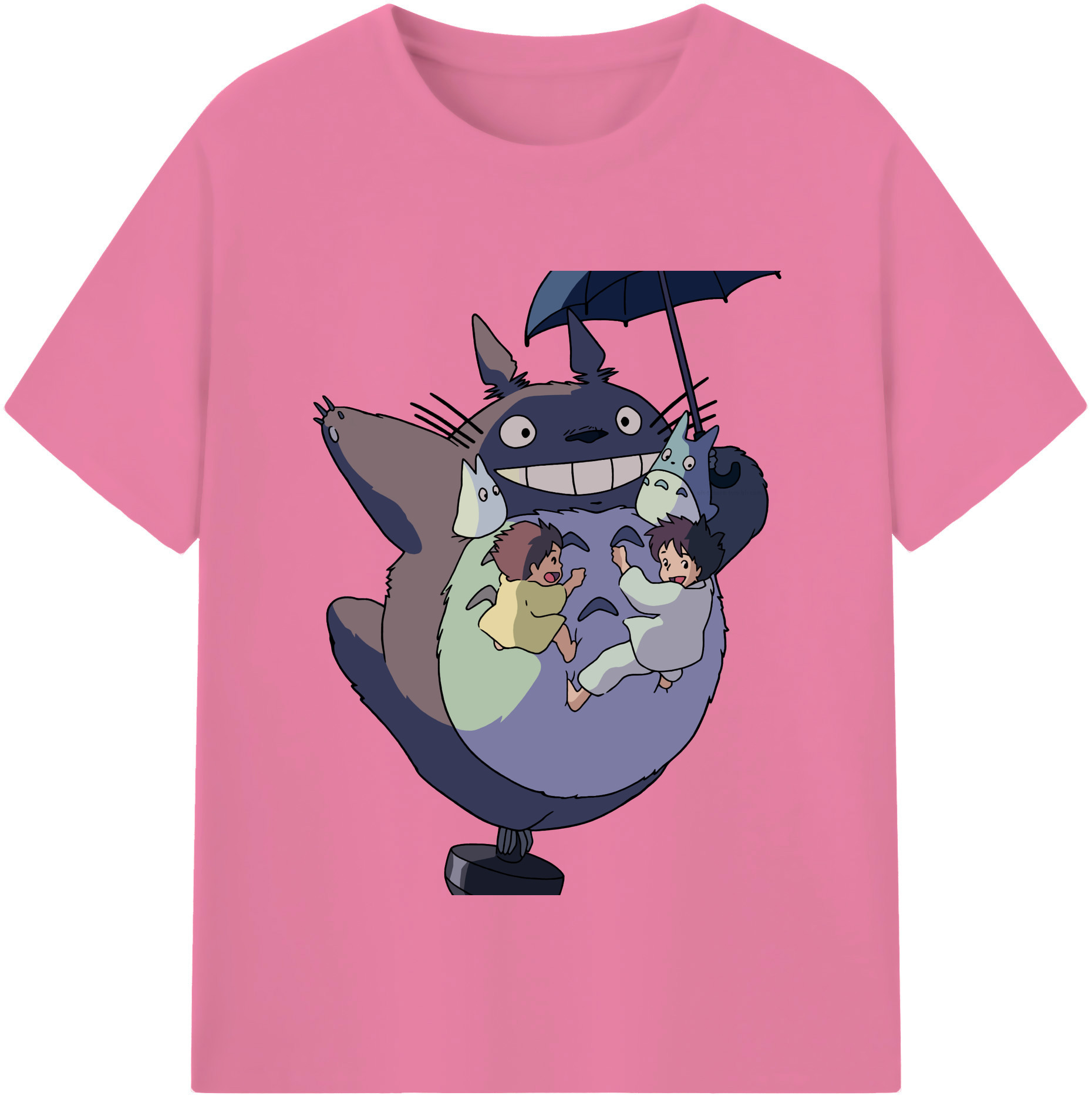 （画像用） となりのトトロ 草壁メイ 草壁サツキ My Neighbor Totoro Satsuki Kusakabe Mei Kusakabe 綿100％半袖Tシャツ（フロントプリント）